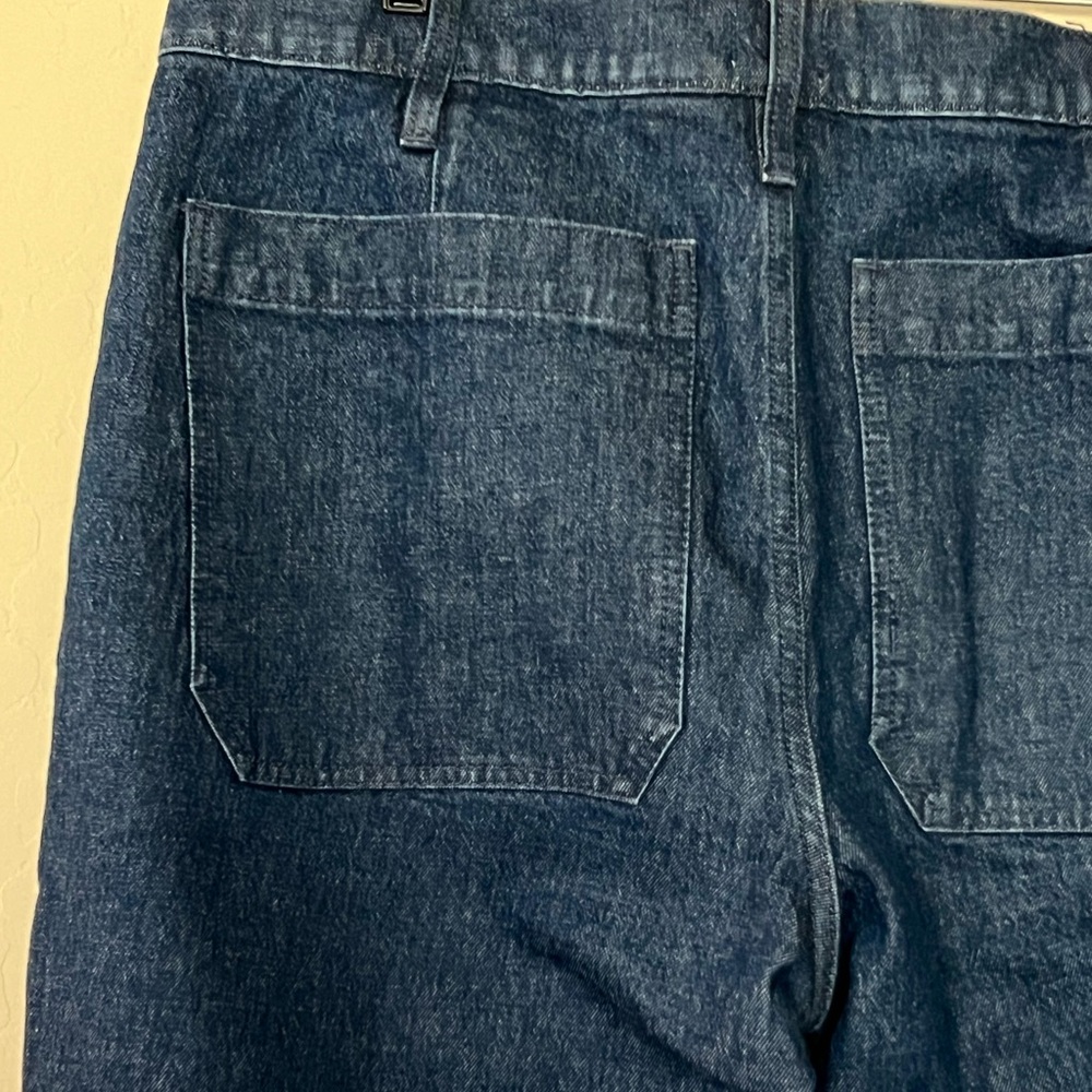 J Crew High-rise patch pocket straight-leg jean in indigo - Picture 7 of 9